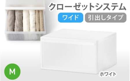 クローゼットシステム ワイド引出し（M） CS-WD2 ホワイト (5色からお好きなカラーが選べる)   奈良県 葛城市【like024-4】