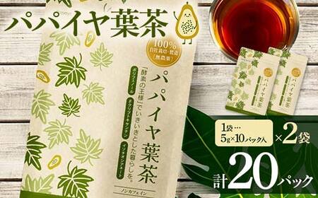 パパイヤ葉茶 （5g×10パック）2袋 F4H-0512