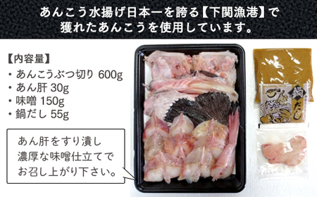下関産 天然あんこう鍋 2~3人前  あんこう 鮟鱇 あんこう鍋 天然あんこう 特産あんこう AY205