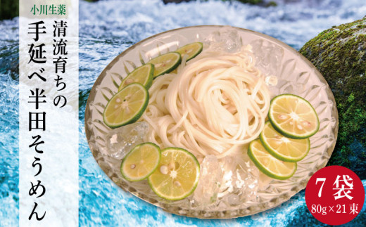 そうめん 半田そうめん 7袋 1680g ( 80g × 21束 ) 手延べ 素麺 主食 夏 イベント 母の日 父の日 贈り物 ギフト 贈答 プレゼント 徳島県 三好市