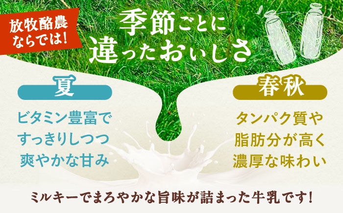 牛乳 生乳 ミルク 農薬不使用 北海道産  北海道