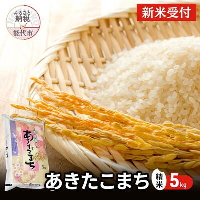 ふるさと納税 能代市 【先行受付】令和7年産 あきたこまち 精米 5kg[No.5335-0699]