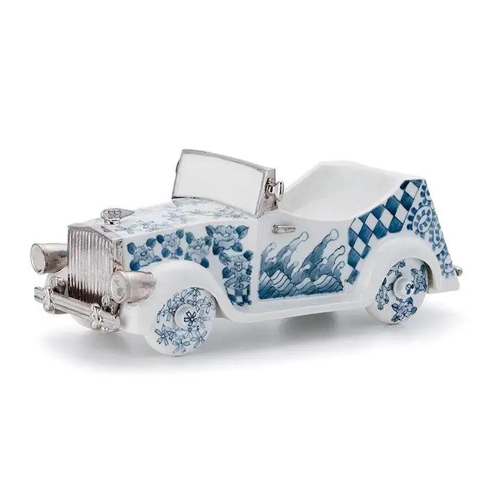 【波佐見焼】SEI 2020 CLASSIC 染付 陶器 クラシックカー 【清山】 [TD03]  波佐見焼 車 置物 車 置物
