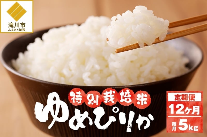 
            【先行予約】令和7年産米 北海道滝川産 特別栽培ゆめぴりか 5kg 12ヵ月連続 ※10月中旬・新米からお届け｜北海道 滝川市 米 お米 白米 精米 ゆめぴりか ユメピリカ 特別栽培 定期便 連続お届け
          