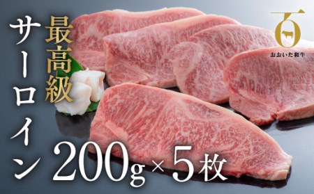 「おおいた和牛」サーロインステーキ(200g×5枚)|豊後高田市 サーロイン