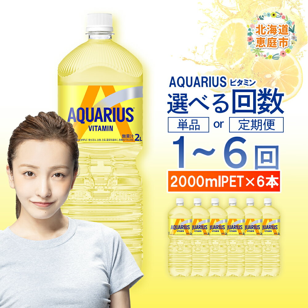 【ふるさと納税】【選べる回数】アクエリアス アクエリアス ビタミン 2LPET×6本 | ビタミン マルチビタミン ビタミン飲料 健康飲料 スポーツドリンク 熱中症対策 水分補給 大容量 2Lペットボトル 6本セット 日常使い 常備飲料 ビタミン補給 お取り寄せ 北海道 恵庭市 恵庭