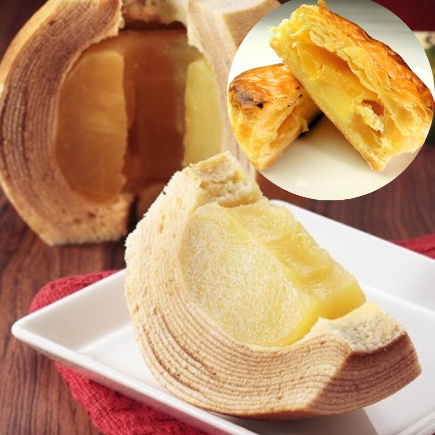 【ふるさと納税】アップル セレクション （ りんご カスタードパイ 5個 と アップルクーヘン 2個 ）| お菓子 焼き菓子 洋菓子 パイ カスタード スイーツ バームクーヘン 林檎 まるごと 贅沢使用 有限会社小向製菓＆nico cakes パティスリー ニコケークス 常温 青森県 六戸町