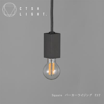 ふるさと納税 瑞浪市 CTSH LIGHT. ペンダントライト【SQUARE パーカーライジングE-17】
