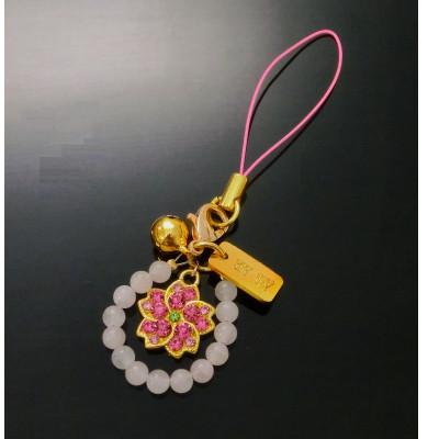 ふるさと納税 和泉市 さくらの天然石根付ストラップ |  | 02