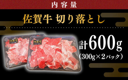 佐賀牛 切り落とし 600g / 牛肉切り落とし [IAX030]