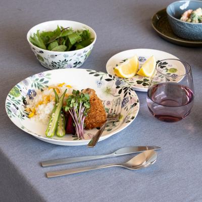 ふるさと納税 名古屋市 ナルミ アンナエミリア ボウル (クローバーガーデン) 14cm 3点セット |  | 03