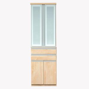 （メープル（ナチュラル））【開梱設置】 ルピナス 食器棚 幅60cm スリム 大川家具 キッチンボード ダイニングボード