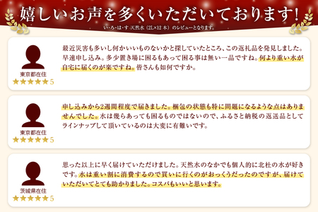 い･ろ･は･す 天然水 （2L×12本）　いろはす 水 ミネラルウォーター 北杜市 [h083]