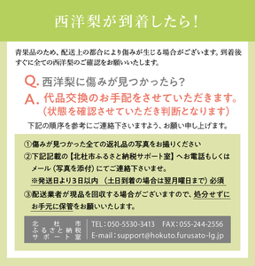 【2024年先行予約】西洋梨《ラ・フランス》約2.8kg（4～11玉）光センサーで糖度14度以上を確認済