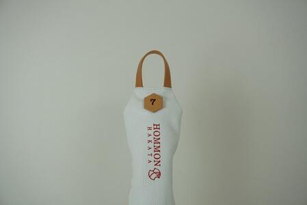 【カラー選択可】博多革工房HOMMONが作ったゴルフウッド用ヘッドカバー【牛革】 ホワイト＃7