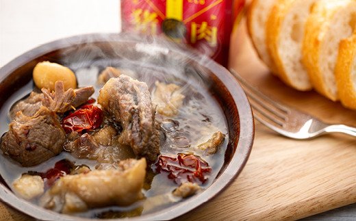 四国カルストの麓で育った猪肉アヒージョ缶