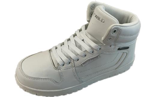 ハイカットスニーカー　BLS5548（ホワイト、23.0cm）