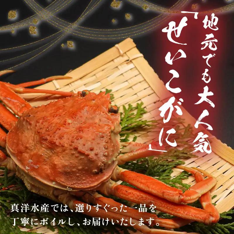 【先行予約】ボイルせいこがに 5杯 《 獲れたての味！》 ／期間限定 茹で ボイル 冷蔵 蟹 カニ 福井県 あわら市 海鮮 冬 旬 ※2026年11月中旬～2026年12月下旬の間で順次発送 [aw0