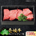 【ふるさと納税】【全6回定期便】 特選 壱岐牛 すね肉 500g（カレー・シチュー用）《壱岐市》【太陽商事】[JDL083] 冷凍配送 黒毛和牛 A5ランク 肉 牛肉 黒毛和牛 ブランド牛 カレー シチュー 赤身 チマキ 煮込み ブロック 国産 九州 72000 72000円