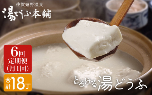 【6回定期便】 とろける 湯どうふ セット (3丁入りセット×1個) 【大正屋】 NAF006