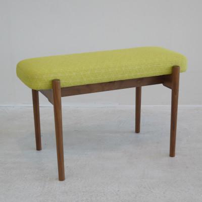 ふるさと納税 大川市 bolo stool Square S ベンチ 【イエロー/ウォールナット/幅68cm】