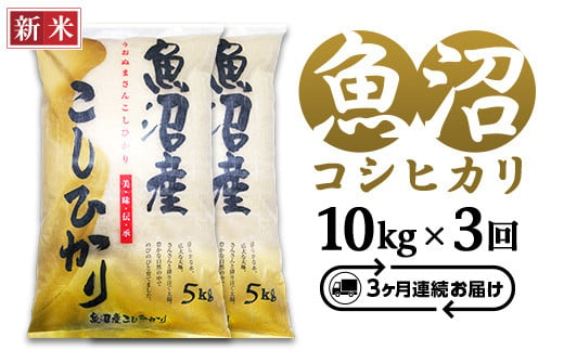 
            C2-6K103C【3ヶ月連続お届け】新潟県魚沼産コシヒカリ10kg（5kg×2袋）（長岡川口地域）
          