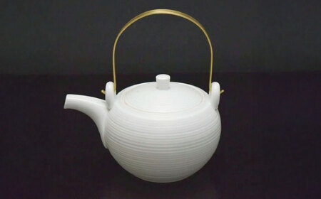 極みの茶器 土瓶 / 茶器 急須 ティーポット ホワイト / 諫早市 / 長谷川陶磁器工房[AHBC010]