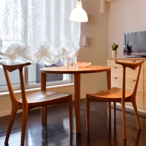 No.554 【家具蔵】ラウンドテーブル エミネント 800 チェリー材