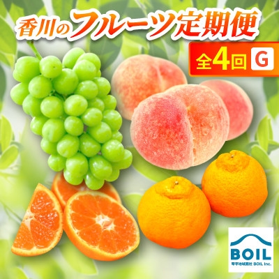 
                  ＜発送月固定定期便＞香川のフルーツ(4G)全4回【4083546】
                