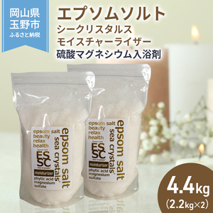 エプソムソルト シークリスタルス モイスチャーライザー  2.2kg×2個 エプソムソルト