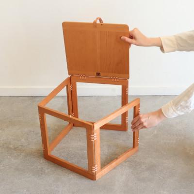 ふるさと納税 宇治市 木製折り畳み椅子「旧タイプpatol stool(ロー)」 板座 |  | 02