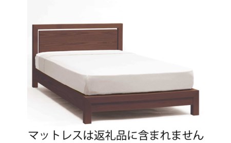 No.741 【家具蔵】ベッドフレームダンハイヘッド セミダブル ウォールナット材