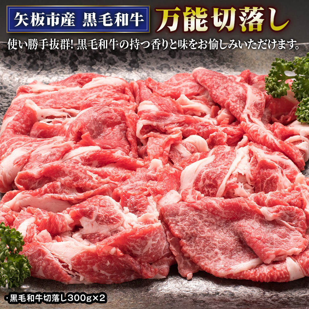 【ふるさと納税】矢板産 黒毛和牛万能切落し600g《敷島ファーム》｜和牛 お肉 牛肉 産地直送 国産 グルメ 送料無料 栃木県 矢板市