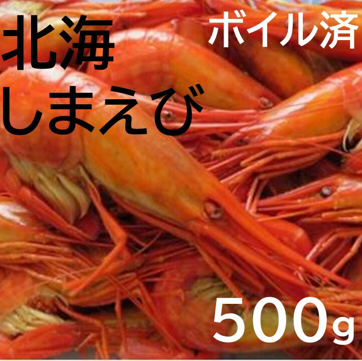 【ふるさと納税】北海縞海老（シマエビ） 500g 33尾前後 無添加 エビ 海老 えび しまえび 縞えび ボイル済 国産 送料無料 ふるさと納税 Mサイズ