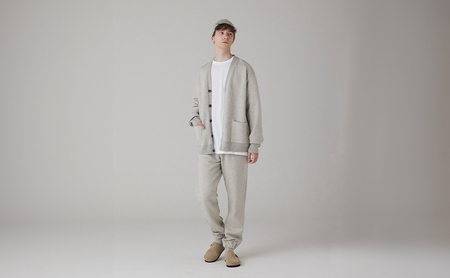 カーディガン アンユースレス スニットカーディガン 服 洋服 ファッション 耐久性 上品 コーマ糸 無撚糸コットン 洗濯可能 墨田区 東京都 ネイビー/XL規