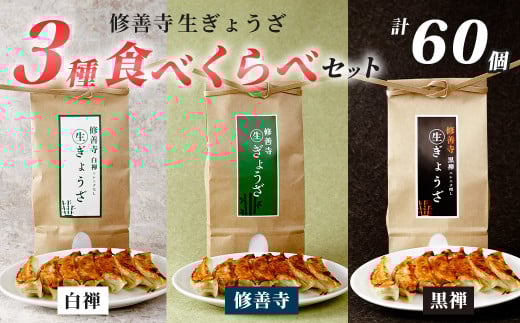 修善寺生ぎょうざ３種食べくらべセット（冷凍）60個入 |  餃子 餃子 餃子 ぎょうざ ぎょうざ