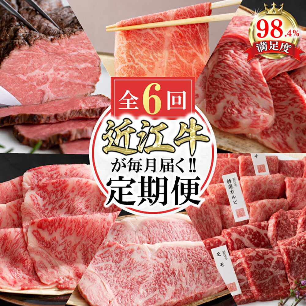 【ふるさと納税】【定期便6回】カネ吉山本近江牛ごちそう定期便E【牛肉】【牛】【A4】【A5】【国産】