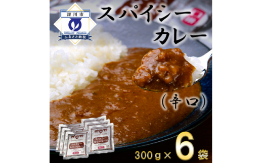 
スパイシーカレー辛口(レトルト)300g×6袋【1375355】
