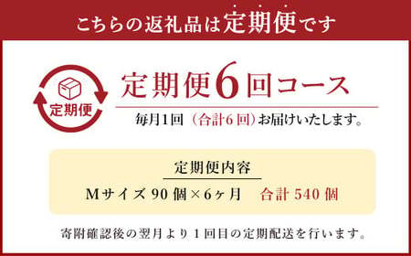 【6回定期便】わけありたまご  康卵  Mサイズ 90個 卵 たまご 玉子 生卵 鶏卵  破損保証各月10個含む  宮崎県産 九州産 送料無料