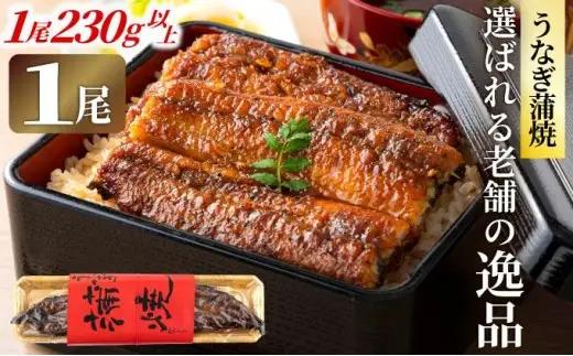 うなぎの蒲焼（1尾）頭付き230g以上　AE01
