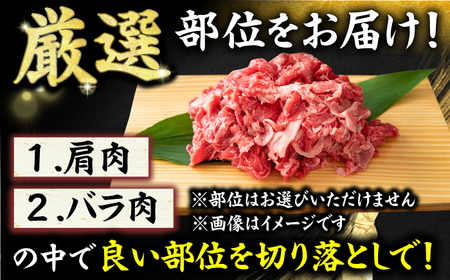 【全6回定期便】【たっぷり満腹】博多和牛 切り落とし 1000g（500g×2P） 広川町/株式会社MEAT PLUS[AFBO079]