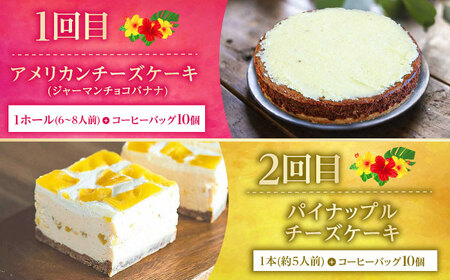 【全6回定期便】 OKINAWANスイーツ堪能定期便  (コーヒーバッグセット / 10個入り)    ケーキ 洋菓子 スイーツ ギフト お土産 冷凍 沖縄市 / 株式会社クロップ・株式会社ファースト