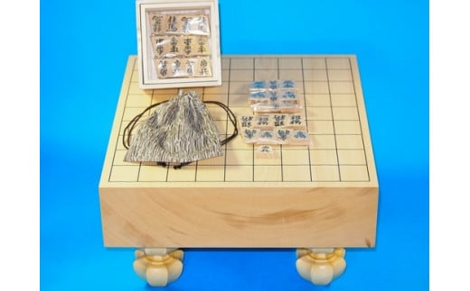 06R8003　将棋駒と将棋盤のセット(彫り駒・3寸盤)