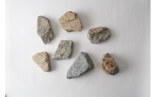 TAKIBISM x ISHINOMAKI 庵治石7個セット(加工なし) 焚火台 STONE QUEST ネジ式脚用