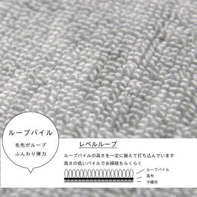 ふるさと納税 和泉市 カーペット 日本製 防音 厚手 防ダニ プレミアムループ 261×352cm 江戸間 6畳用 グレー |  | 01