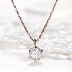 ダイヤ0.5ct ペンダント(ピンクゴールド)