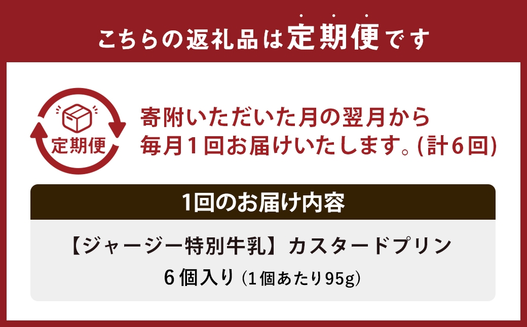 ジャージー特別牛乳カスタードプリン