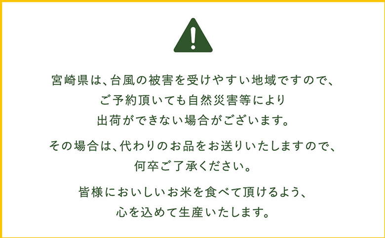 【6か月定期便】 無洗米  ＜チャック付＞ 新米 国産 令和8年産 夏の笑み 5kg×6回 宮崎県産 お米 白米 おすすめ 簡単 ご飯 弁当 精米 おにぎり
