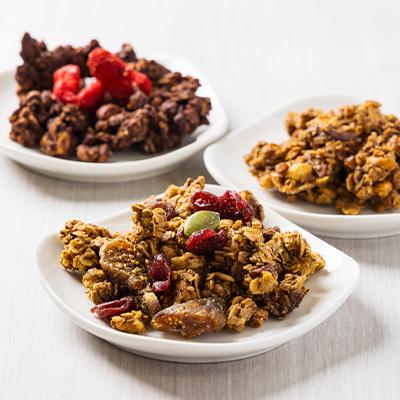 ふるさと納税 上郡町 グラノーラ3種セット・200g×3 グルテンフリー(アールグレイ・塩キャラメル・苺&チョコ) |  | 01