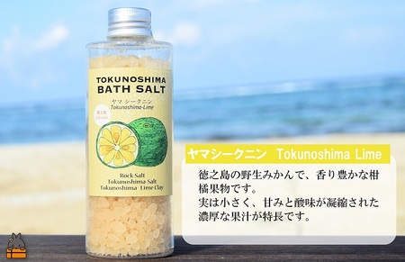 南の島育ちの素敵なバスソルト TOKUNOSHIMA BATH SALT（ヤマシークニン3本） ( シークニン ヤマシークニン 柑橘 野みかん バスソルト 入浴剤 お風呂 美容 日用品 徳之島 奄美 